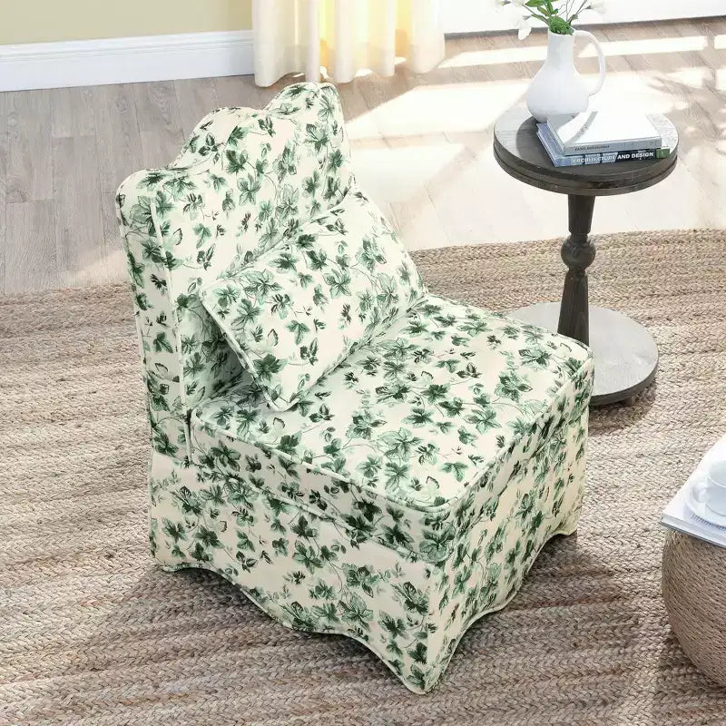 Chaise de salle à manger élégante Okak en flanelle, chaise d'appoint avec coussin moelleux, chaise de salon avec oreiller assorti pour le salon ou la chambre à coucher