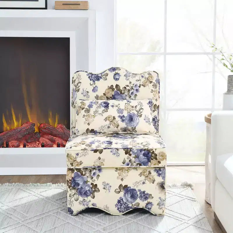 Chaise de salle à manger élégante Okak en flanelle, chaise d'appoint avec coussin moelleux, chaise de salon avec oreiller assorti pour le salon ou la chambre à coucher