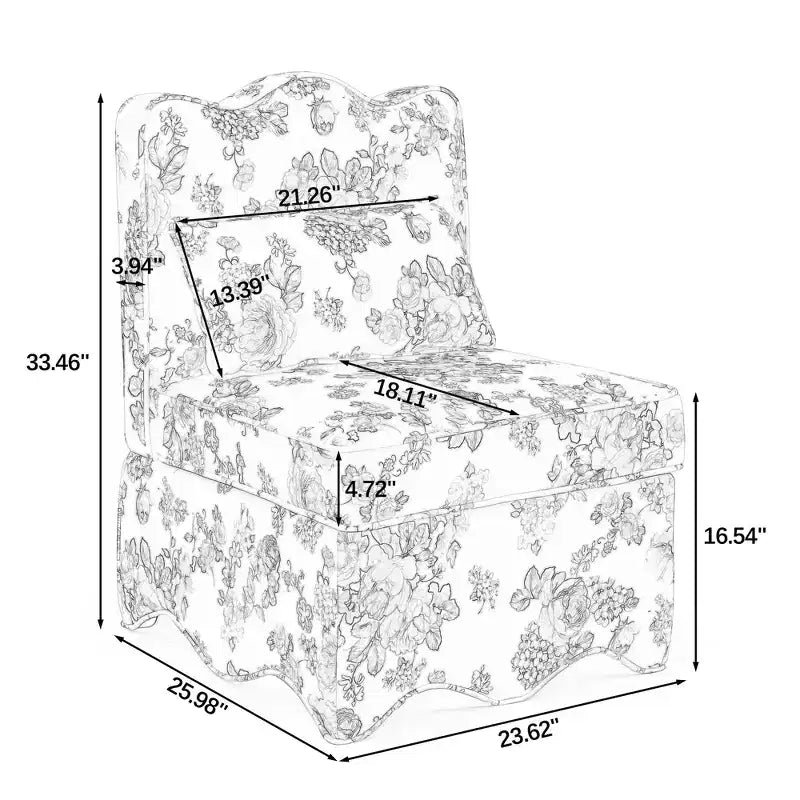 Chaise de salle à manger élégante Okak en flanelle, chaise d'appoint avec coussin moelleux, chaise de salon avec oreiller assorti pour le salon ou la chambre à coucher