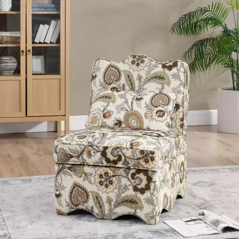 Chaise de salle à manger élégante Okak en flanelle, chaise d'appoint avec coussin moelleux, chaise de salon avec oreiller assorti pour le salon ou la chambre à coucher