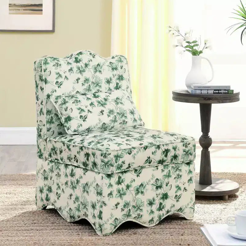 Chaise de salle à manger élégante Okak en flanelle, chaise d'appoint avec coussin moelleux, chaise de salon avec oreiller assorti pour le salon ou la chambre à coucher