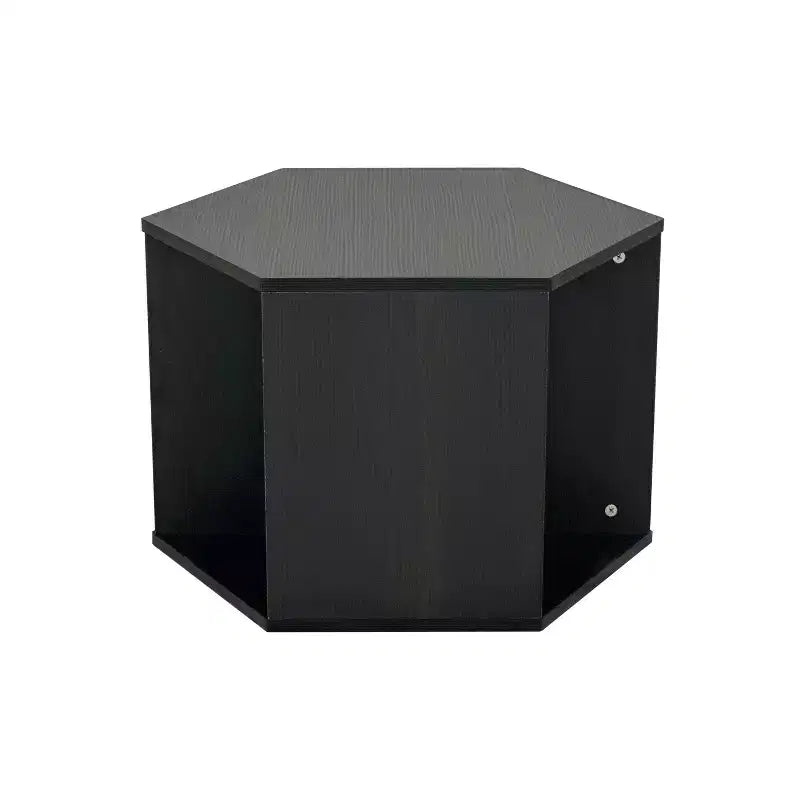 Table Basse Hexagonale Empilable Okak 23.6 avec Rangement Ouvert, Table d'Appoint Multifonctionnelle pour Salon, Chambre à Coucher, Bureau à Domicile