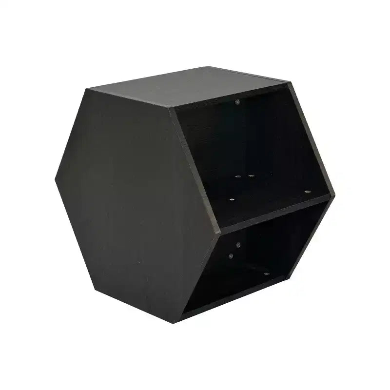 Table Basse Hexagonale Empilable Okak 23.6 avec Rangement Ouvert, Table d'Appoint Multifonctionnelle pour Salon, Chambre à Coucher, Bureau à Domicile