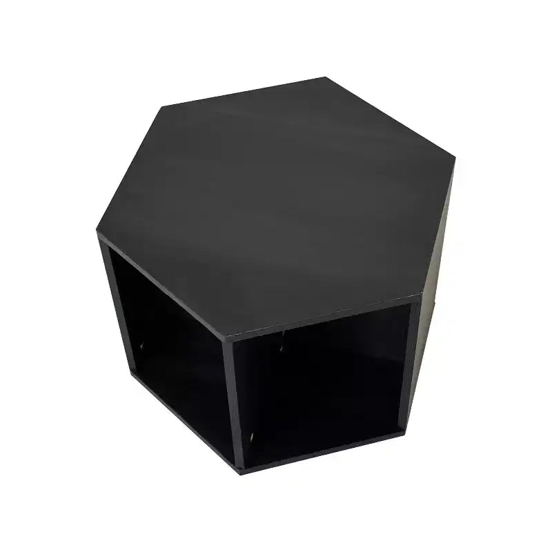 Table Basse Hexagonale Empilable Okak 23.6 avec Rangement Ouvert, Table d'Appoint Multifonctionnelle pour Salon, Chambre à Coucher, Bureau à Domicile