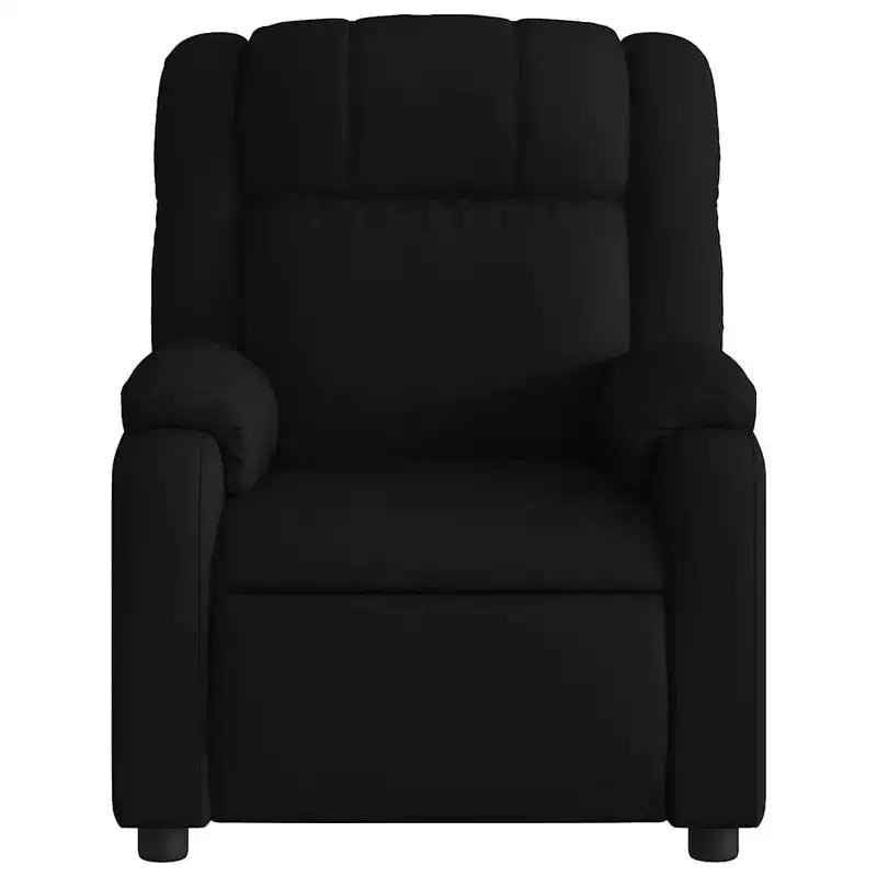 Fauteuil inclinable de massage pour salon, 6 points de vibration réglables, tissu noir