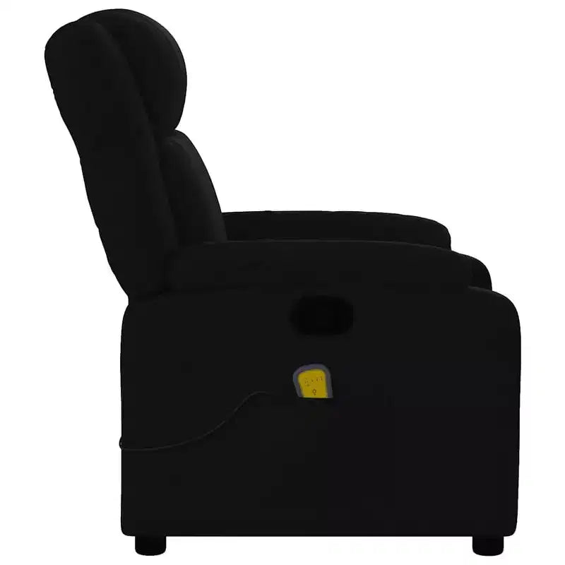 Fauteuil inclinable de massage pour salon, 6 points de vibration réglables, tissu noir