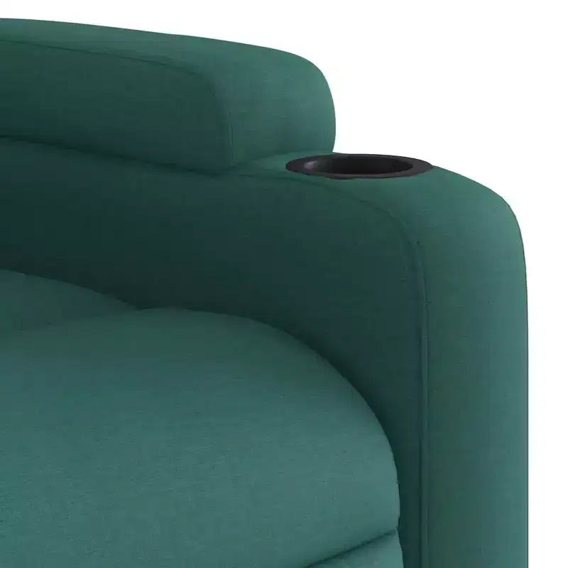 Fauteuil inclinable de massage électrique vert foncé