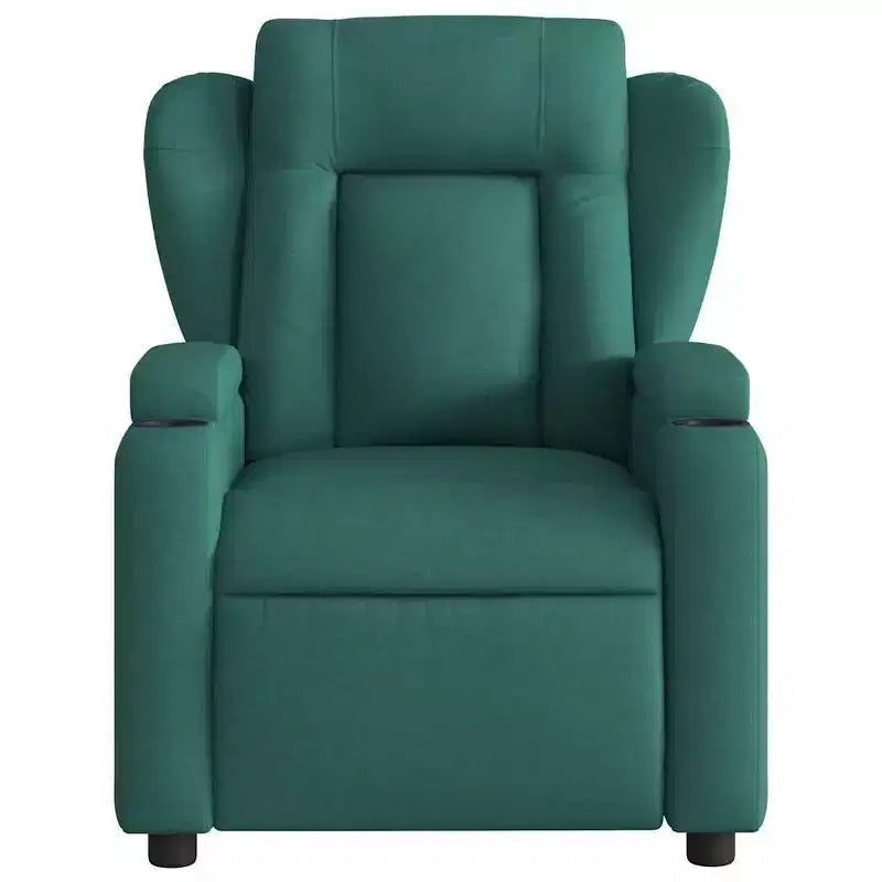 Fauteuil inclinable de massage électrique vert foncé