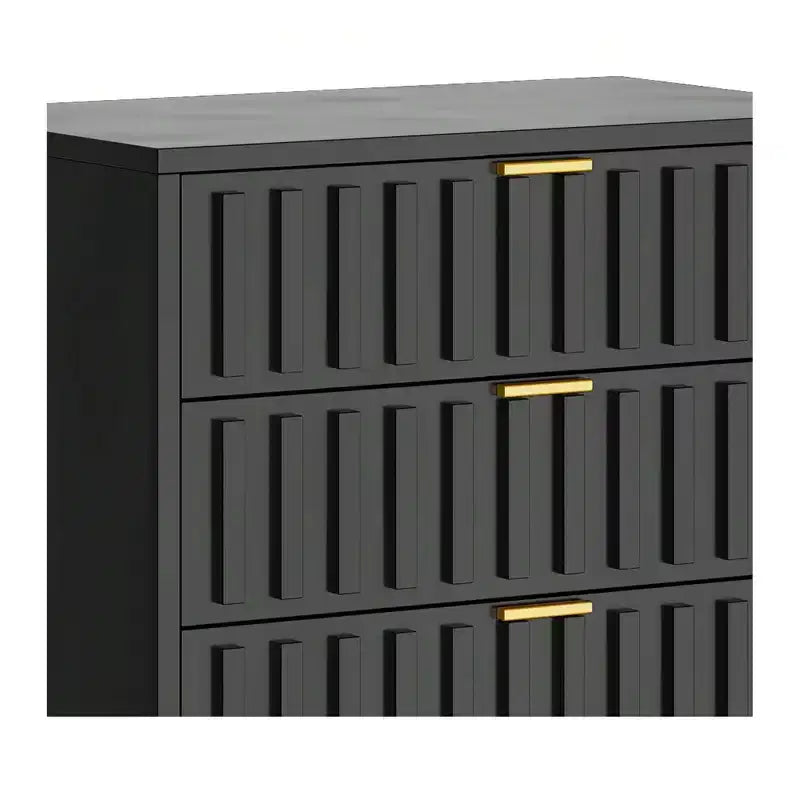 Meuble de rangement en métal à 5 tiroirs, commodes pour chambre à coucher, salon, organisateur, salon, entrée, couloir, noir