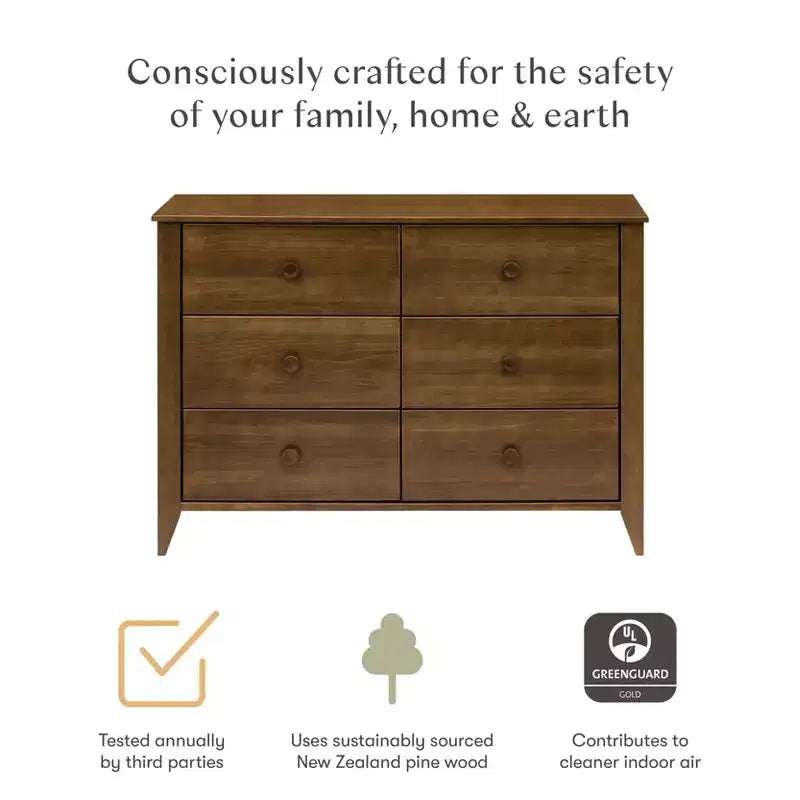Commode double à 6 tiroirs Babyletto Sprout