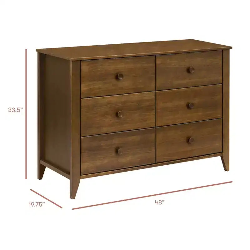 Commode double à 6 tiroirs Babyletto Sprout