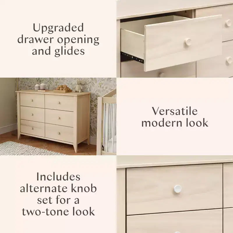 Commode double à 6 tiroirs Babyletto Sprout