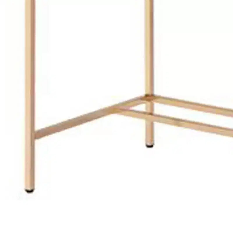Bureau avec station d'accueil USB et pieds en métal, rose et or rose