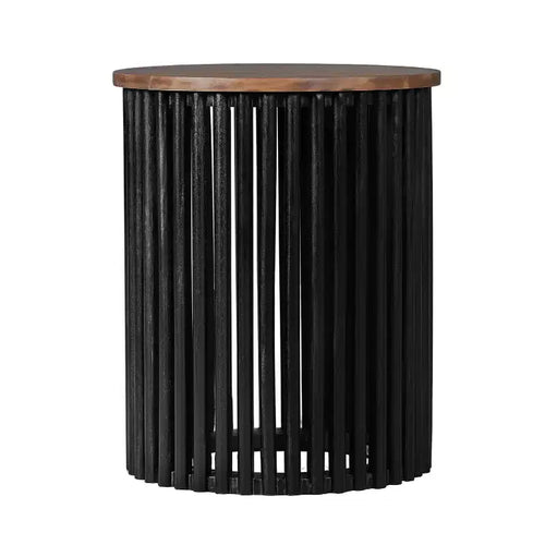 1 table d'appoint moderne en bois, table d'appoint circulaire pour salon, chambre à coucher, décoration intérieure moderne