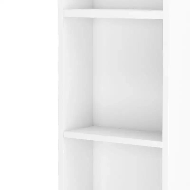 Meuble de rangement pour barbier en MDF 5 compartiments 1 tiroir 1 porte