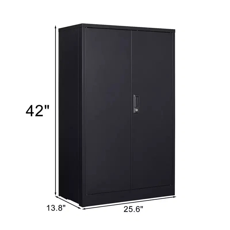 Armoire de rangement 42 avec portes verrouillables, étagère réglable, armoire de classement pliante en métal pour bureau, maison, école, garage