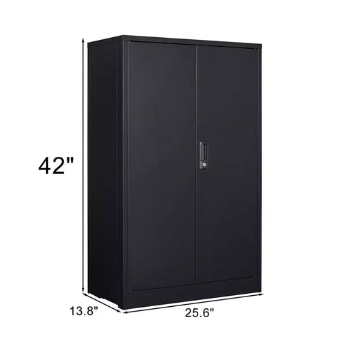 Armoire de rangement 42 avec portes verrouillables, étagère réglable, armoire de classement pliante en métal pour bureau, maison, école, garage