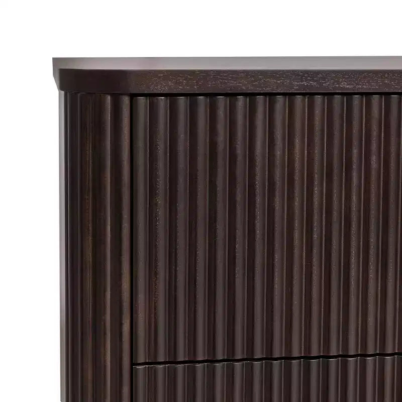 Teamson Home Potomac Commode à 6 tiroirs en bois massif de style bohème moderne avec rangement profond, ouverture par pression et bords arrondis