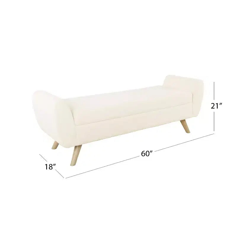 Banc de rangement ottoman de 152 cm, banc en tissu tressé avec accoudoirs, compartiment de rangement à couvercle relevable, ottoman de rangement pour salon, chambre, entrée