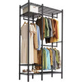Independent Clothes Hanger for Dormitory Wardrobe, Portable 4-layer Non-built-in Wardrobe System, Maximum Load Capacity 800 Pounds