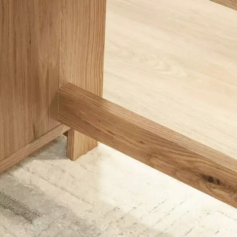 Bureau d'angle en bois de style fermier Merlene de GDFStudio avec tiroirs