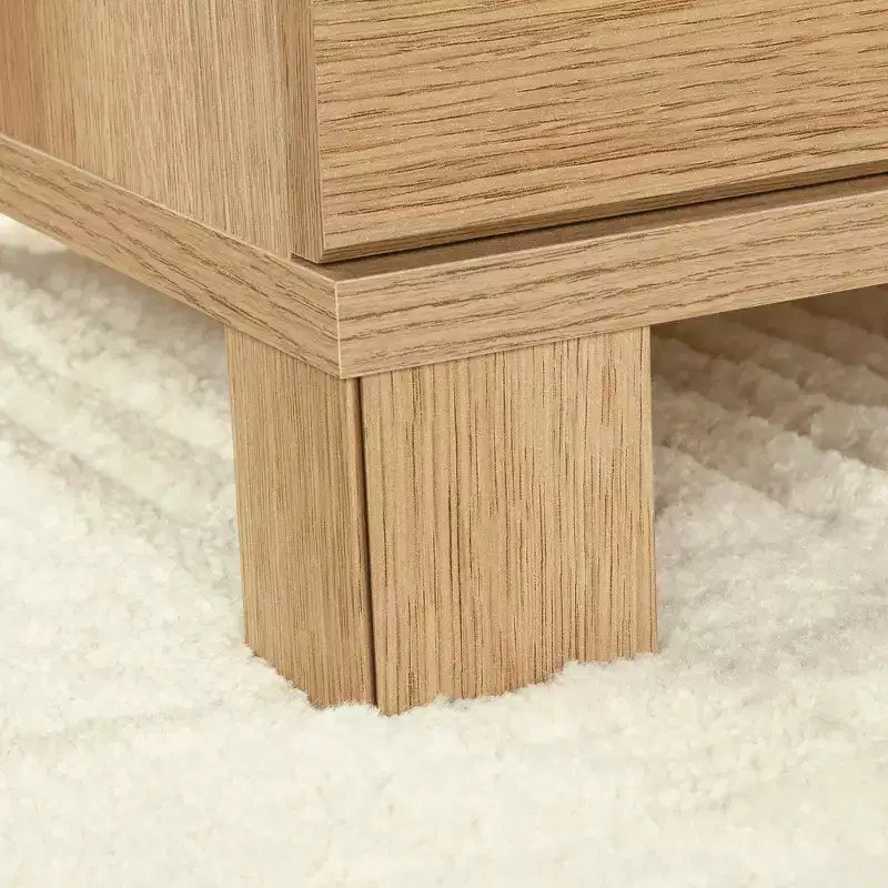 Bureau d'angle en bois de style fermier Merlene de GDFStudio avec tiroirs