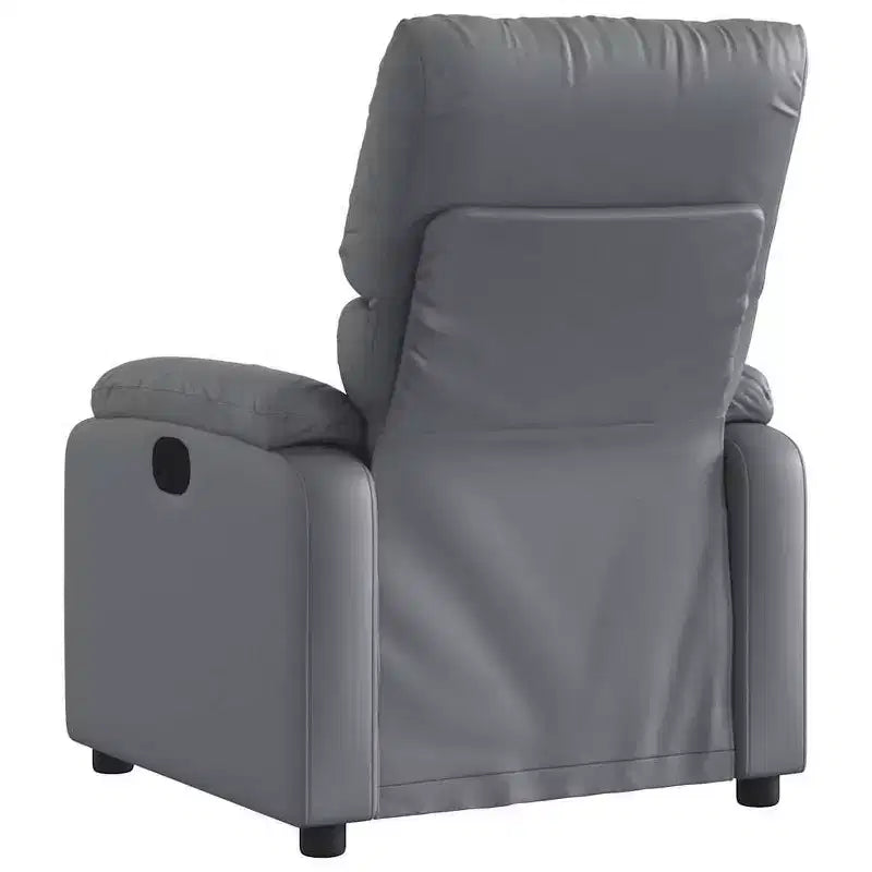 Fauteuil inclinable de massage en tissu crème