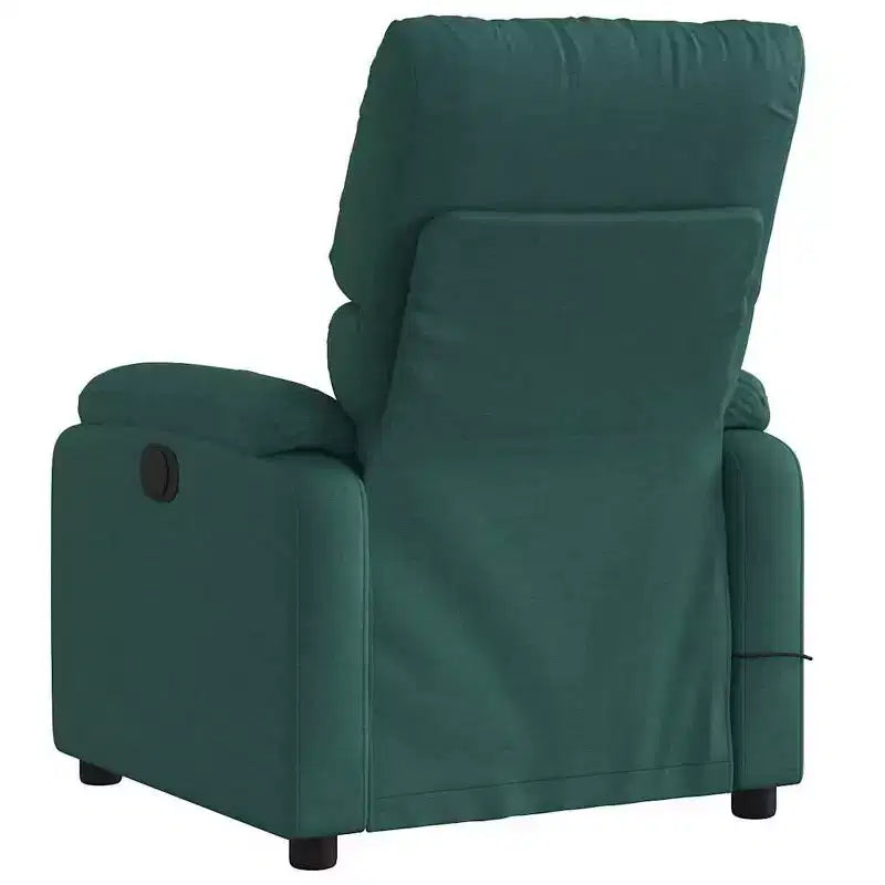 Fauteuil inclinable de massage en tissu crème