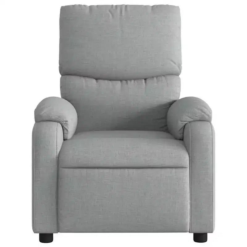 Fauteuil inclinable de massage en tissu crème