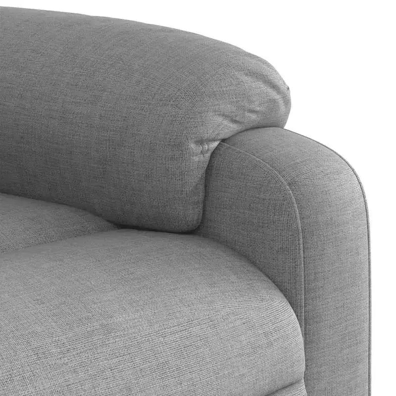 Fauteuil inclinable de massage en tissu crème