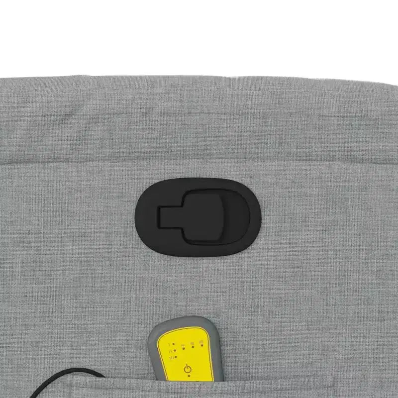 Fauteuil inclinable de massage en tissu crème