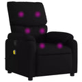 Fauteuil inclinable de massage en tissu crème