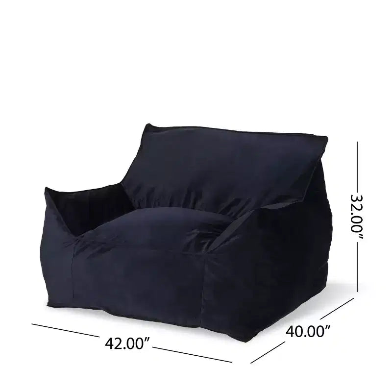 Pouf Géant Velours, Fauteuil de Sol Moelleux en Mousse à Mémoire de Forme pour un Confort Luxueux, Canapé Paresseux pour Salon, Chambre et Bureau