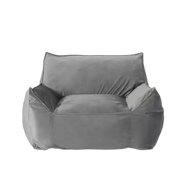 Pouf Géant Velours, Fauteuil de Sol Moelleux en Mousse à Mémoire de Forme pour un Confort Luxueux, Canapé Paresseux pour Salon, Chambre et Bureau
