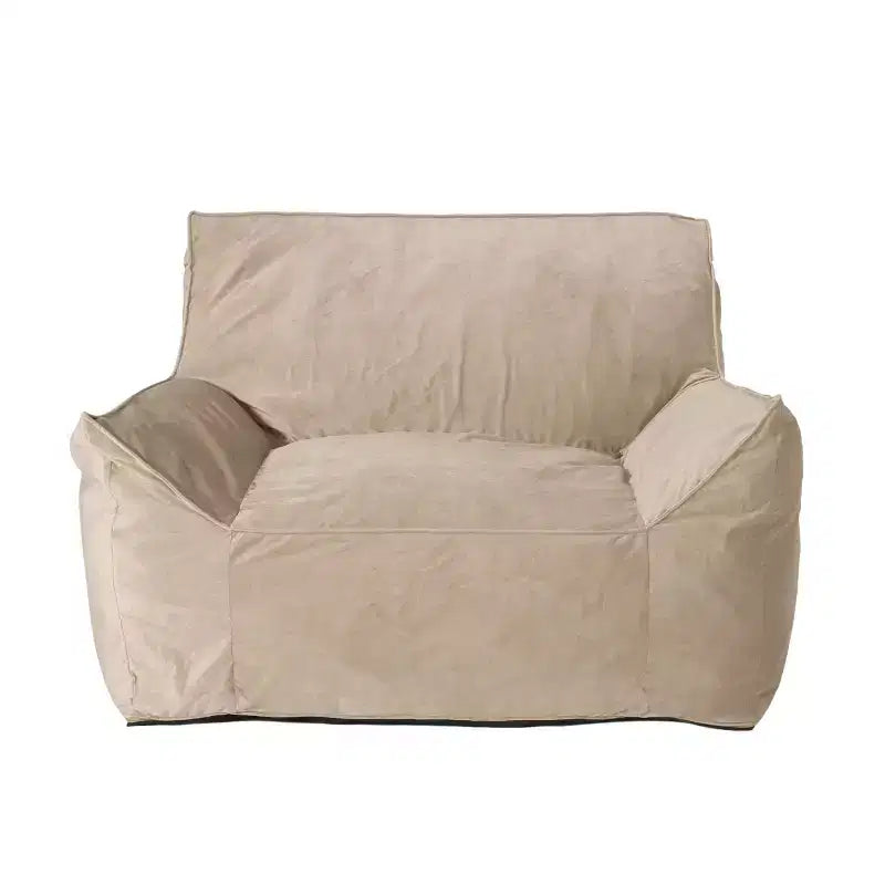 Pouf Géant Velours, Fauteuil de Sol Moelleux en Mousse à Mémoire de Forme pour un Confort Luxueux, Canapé Paresseux pour Salon, Chambre et Bureau