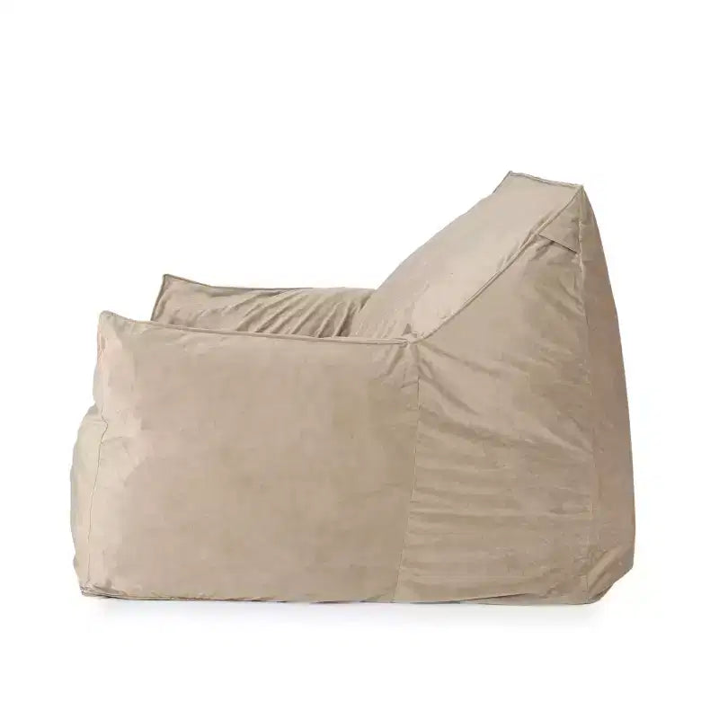 Pouf Géant Velours, Fauteuil de Sol Moelleux en Mousse à Mémoire de Forme pour un Confort Luxueux, Canapé Paresseux pour Salon, Chambre et Bureau