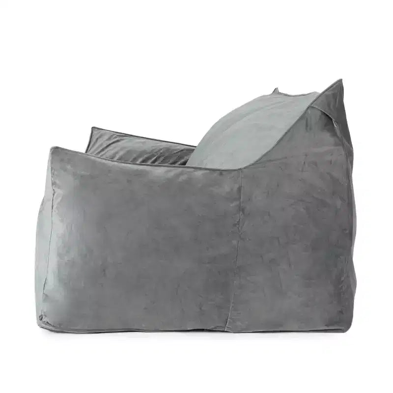 Pouf géant en chenille, grand fauteuil de sol avec accoudoirs pour une relaxation totale, chaise longue confortable pour le salon ou la chambre