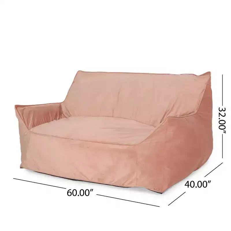 Pouf géant en chenille, grand fauteuil de sol avec accoudoirs pour une relaxation totale, chaise longue confortable pour le salon ou la chambre