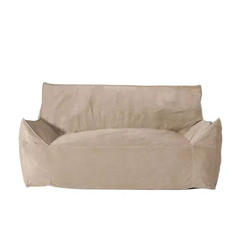 Pouf géant en chenille, grand fauteuil de sol avec accoudoirs pour une relaxation totale, chaise longue confortable pour le salon ou la chambre