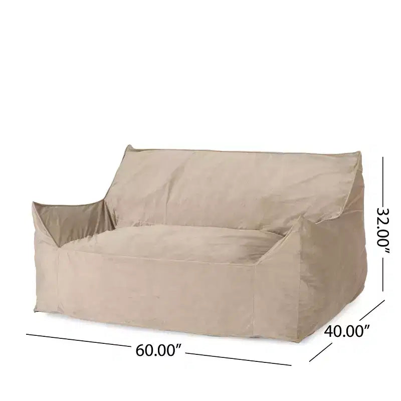 Pouf géant en chenille, grand fauteuil de sol avec accoudoirs pour une relaxation totale, chaise longue confortable pour le salon ou la chambre