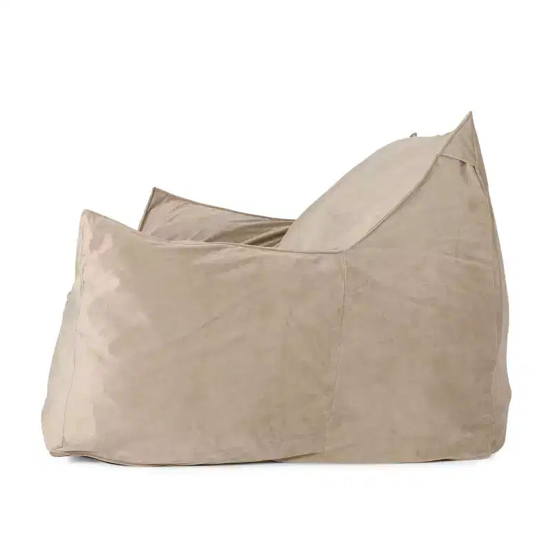 Pouf géant en chenille, grand fauteuil de sol avec accoudoirs pour une relaxation totale, chaise longue confortable pour le salon ou la chambre