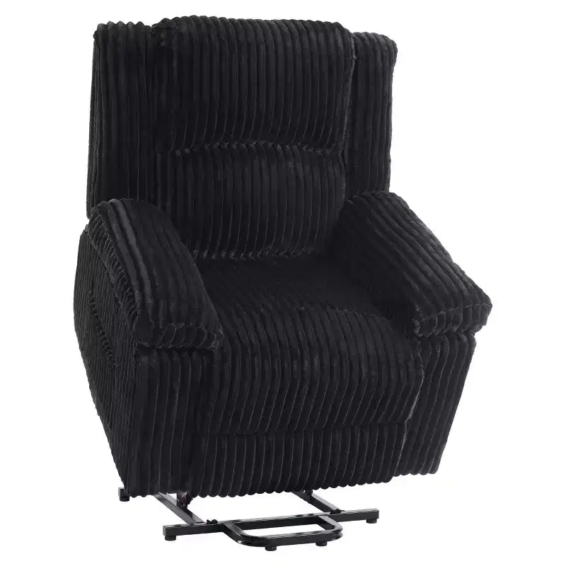 Fauteuil inclinable releveur électrique - Fonction chaleur et massage, Fauteuil releveur électrique avec positions réglables, Tissu polyester doux et Rembourrage intégral en éponge