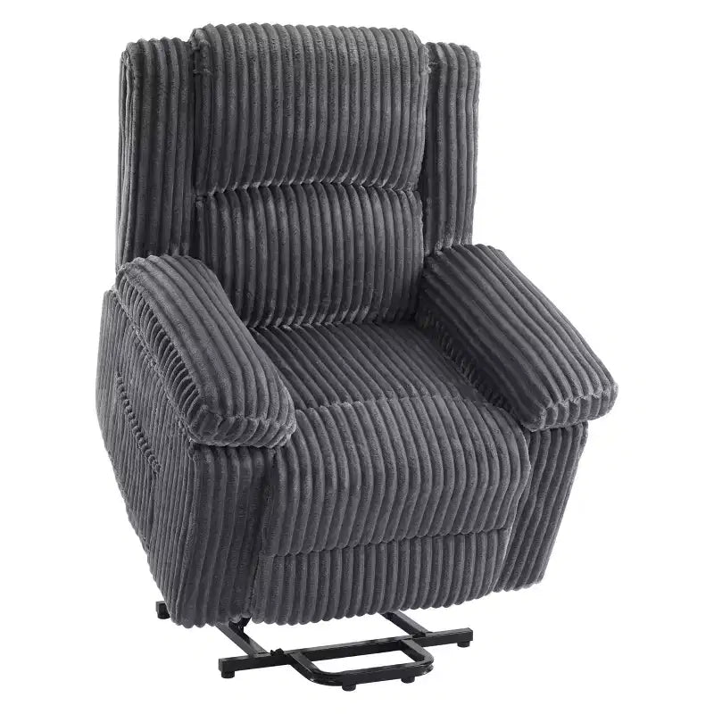 Fauteuil inclinable releveur électrique - Fonction chaleur et massage, Fauteuil releveur électrique avec positions réglables, Tissu polyester doux et Rembourrage intégral en éponge