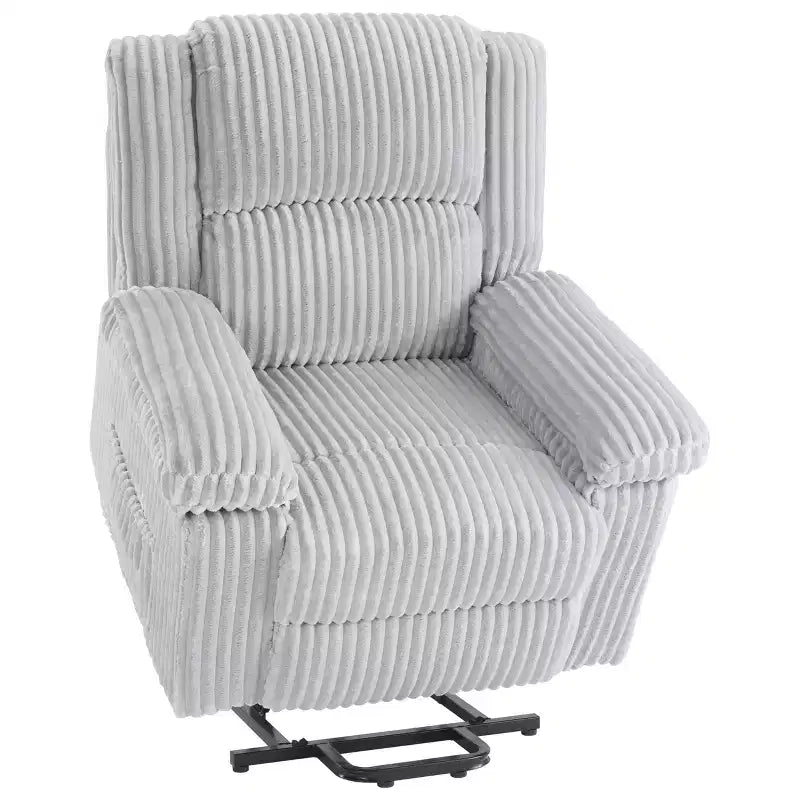 Fauteuil inclinable releveur électrique - Fonction chaleur et massage, Fauteuil releveur électrique avec positions réglables, Tissu polyester doux et Rembourrage intégral en éponge